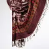 Szal ETHNO 58 burgundowy