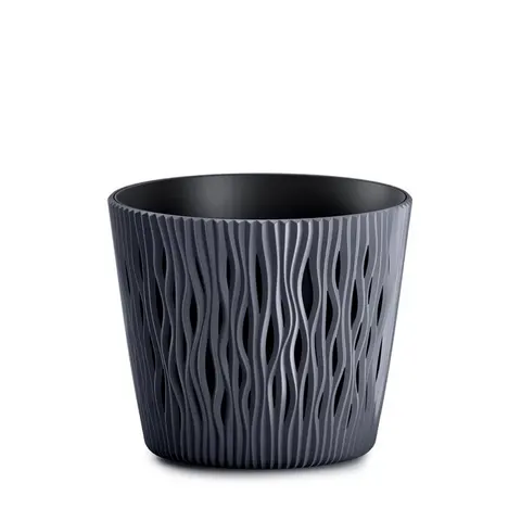Doniczka SANDY ROUND - antracytowy DSR220-S433 Prosperplast