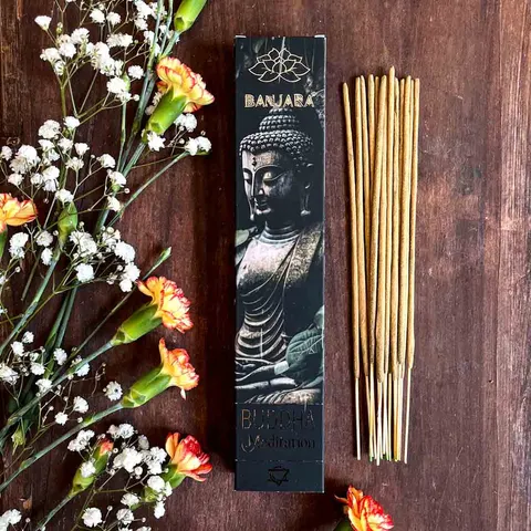 Indyjskie kadzidełka zapachowe BUDDA - MEDYTACJA paczula + eukaliptus