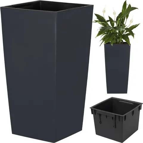 Doniczka Urbi square - antracytowy DURS170-S433 Prosperplast