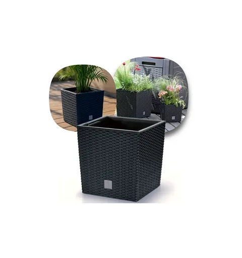 Doniczka Rato low - antracytowy DRTS200L-S433 Prosperplast