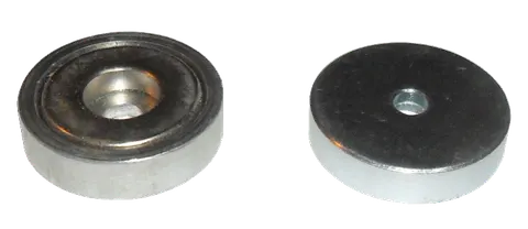 UM 32x11,5/5x7/N Uchwyt magnetyczny z otworem pod płaski łeb śruby