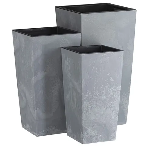 Zestaw 3x Doniczka donica Urbi square beton effect