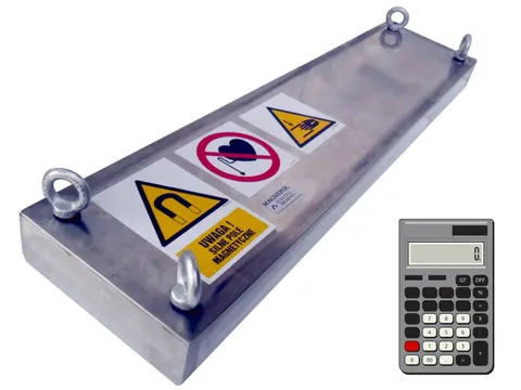 BM przekrój 205x65mm - Belka magnetyczna neodymowa