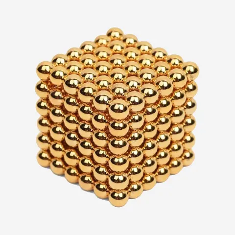 NEOCUBE KLOCKI MAGNETYCZNE KULKI 5mm złote