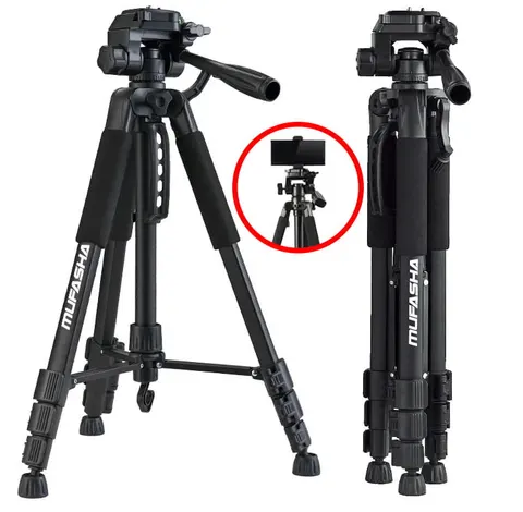Statyw 150cm TRIPOD uchwyt telefon LASER aparat