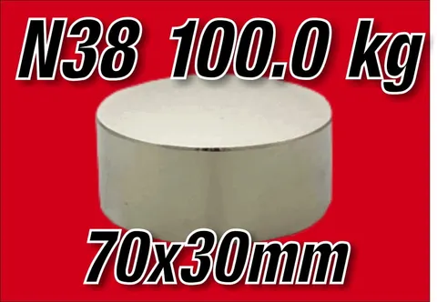MW 70x30 N38 Magnes neodymowy walcowy