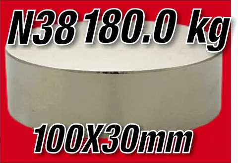 MW 100x30 N38 Magnes neodymowy walcowy