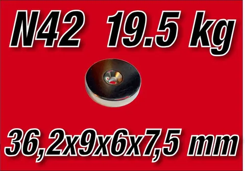 MP 36,2x9/6x7,5 N42 Magnes neodymowy pierścieniowy