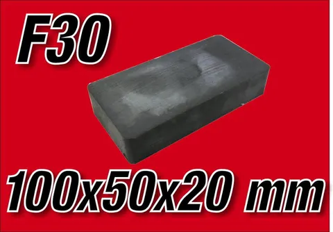 MPŁ 100x50x20 F30 Magnes ferrytowy płytkowy