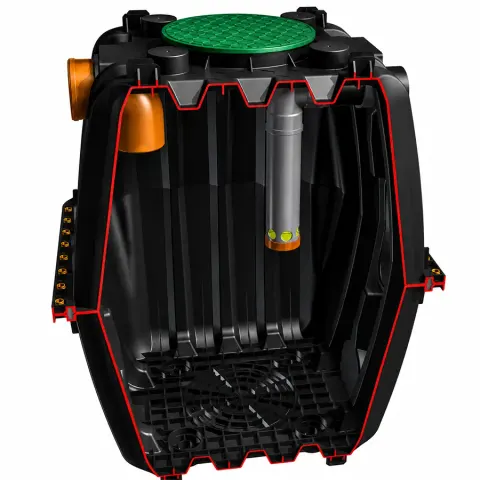 Osadnik gnilny ECOBIN 1000 PEHD z filtrem 1-2 osoby