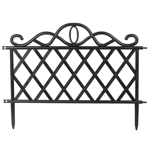 Płotek ogrodowy czarny Deco4Home