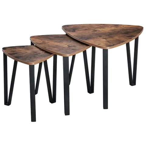 Zestaw trzech stolików industrialny 58.5*58.5*45.4 cm LNT13X Deco4Home