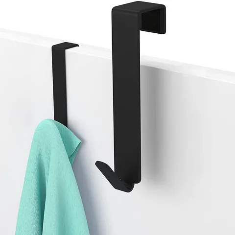 Haczyki na drzwi komplet 2 szt. czarne Deco4Home