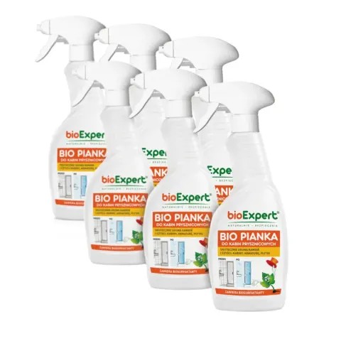 BIO Pianka do kabin prysznicowych 6 x 500ml | bioExpert