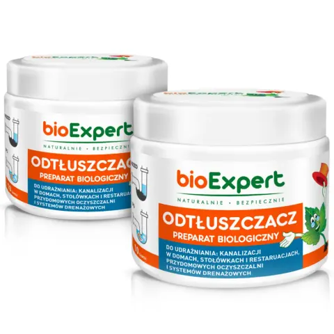 BIO Odtłuszczacz do kanalizacji 2 x 250g | bioExpert