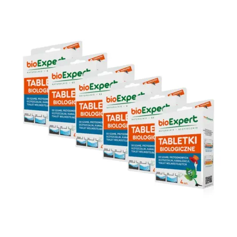 6x Bakterie do szamba bioExpert – tabletki biologiczne 4 szt. do oczyszczalni ścieków