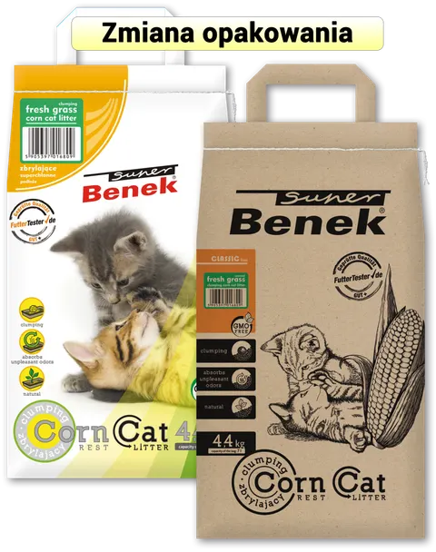 CERTECH-SUPER BENEK Corn Cat Świeża Trawa 7l