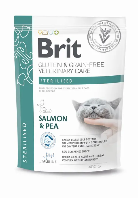Brit GF Veterinary Diets Cat Sterilised 400g