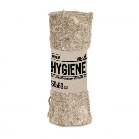 VITAPOL Hygiene+ Mata Konopna z Bawełną 50x60cm dla Gryzoni i Królika