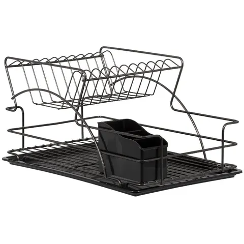 Suszarka do naczyń z nadstawką czarna MX4018BL METLEX