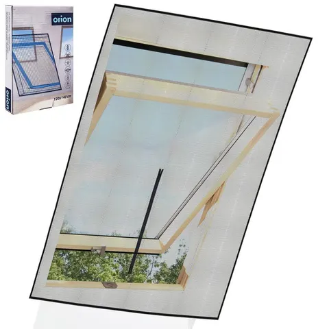 Moskitiera na okno dachowe 120x140 czarna 780616 Orion
