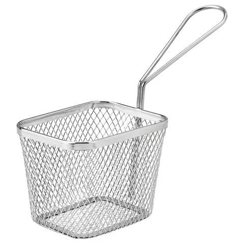 Koszyk do serwowania frytek przekąsek stal nierdz 9x7x7 cm GRILLTIDER Ikea