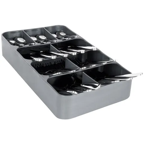 Organizer na sztućce PP 9 komorowy szary 229011-S Orion