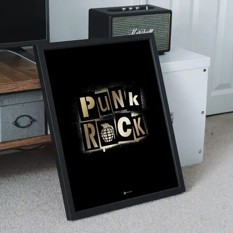 Złoty plakat muzyczny - Punk Rock