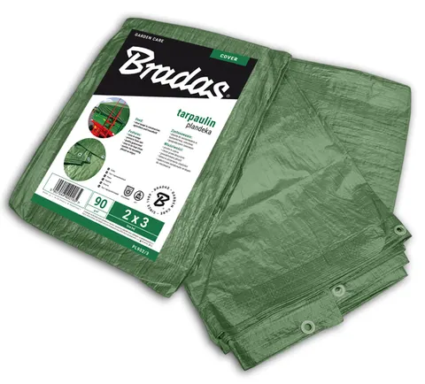 Plandeka 90 wzmacniana 4x5m PL904/5 BRADAS