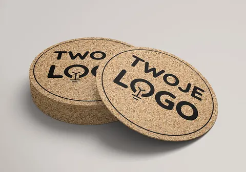 Podkładka korkowa pod kubek - LOGO (100szt.)