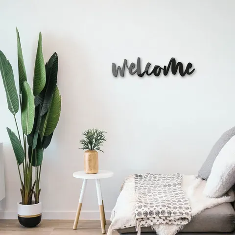 Napis na ścianę z plexi - Welcome