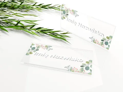 Winietki na stół weselny - Pąki kwiatów