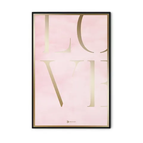 Złoty plakat - LOVE