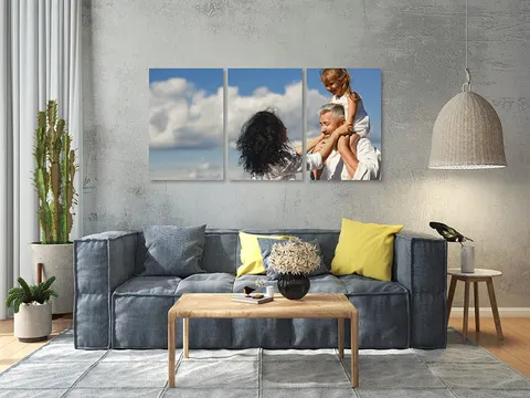 Obraz na płótnie Canvas trzyczęściowy "tryptyk" z Twoim zdjęciem
