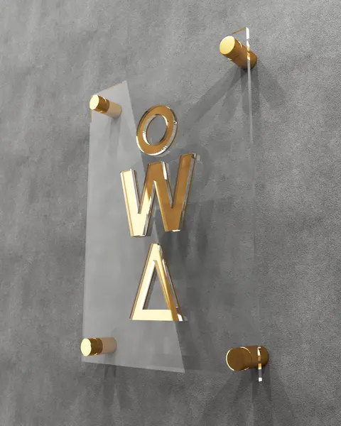 Tabliczka WC toaleta damka i męska - Złota