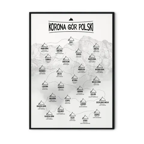 Plakat Góry - Korona Gór Polski 1