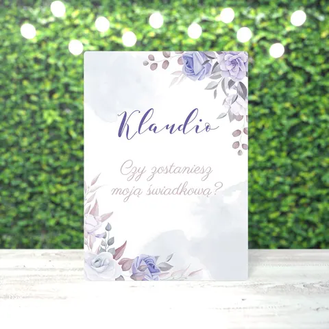 Prośba o świadkowanie -Kwiaty II