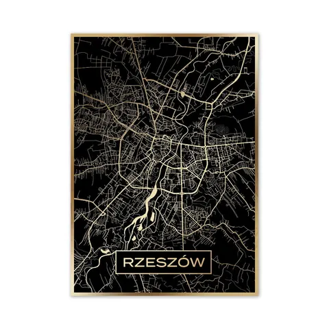 Złota mapa miasta - Rzeszów