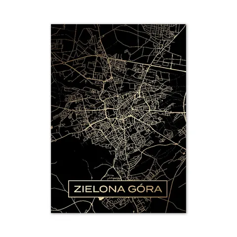 Złota mapa miasta - Zielona Góra