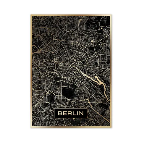 Złota mapa miasta - Berlin