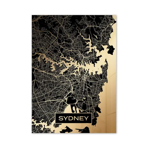 Złota mapa miasta - Sydney