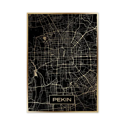 Złota mapa miasta - Pekin