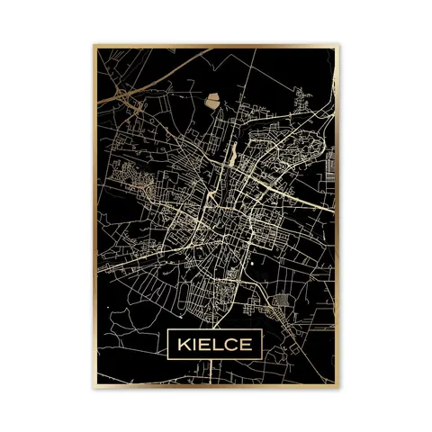 Złota mapa miasta - Kielce