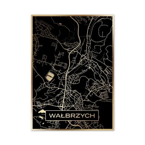 Złota mapa miasta - Wałbrzych