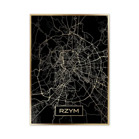 Złota mapa miasta - Rzym