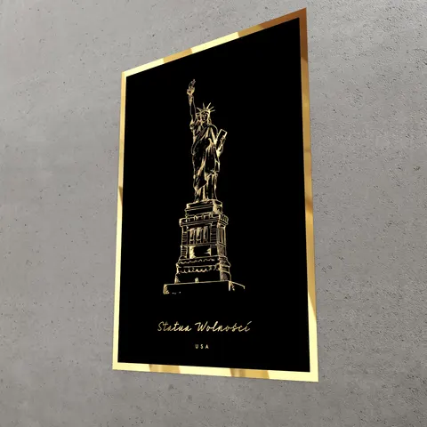 Złoty obraz - Statua Wolności