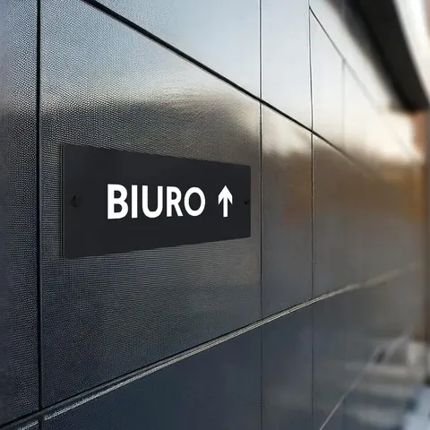 Tabliczka informacyjna BIURO
