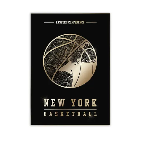 Złoty plakat sportowy - New York Knicks EAST