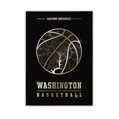 Złoty plakat sportowy - Washington Wiza
